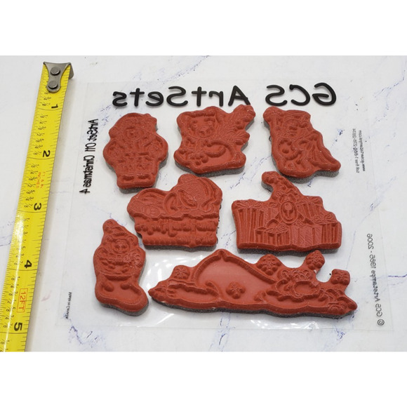 Teddy Bear Christmas GCS Art Unmounted Rubber Stamp Set - Picture 6 of 6